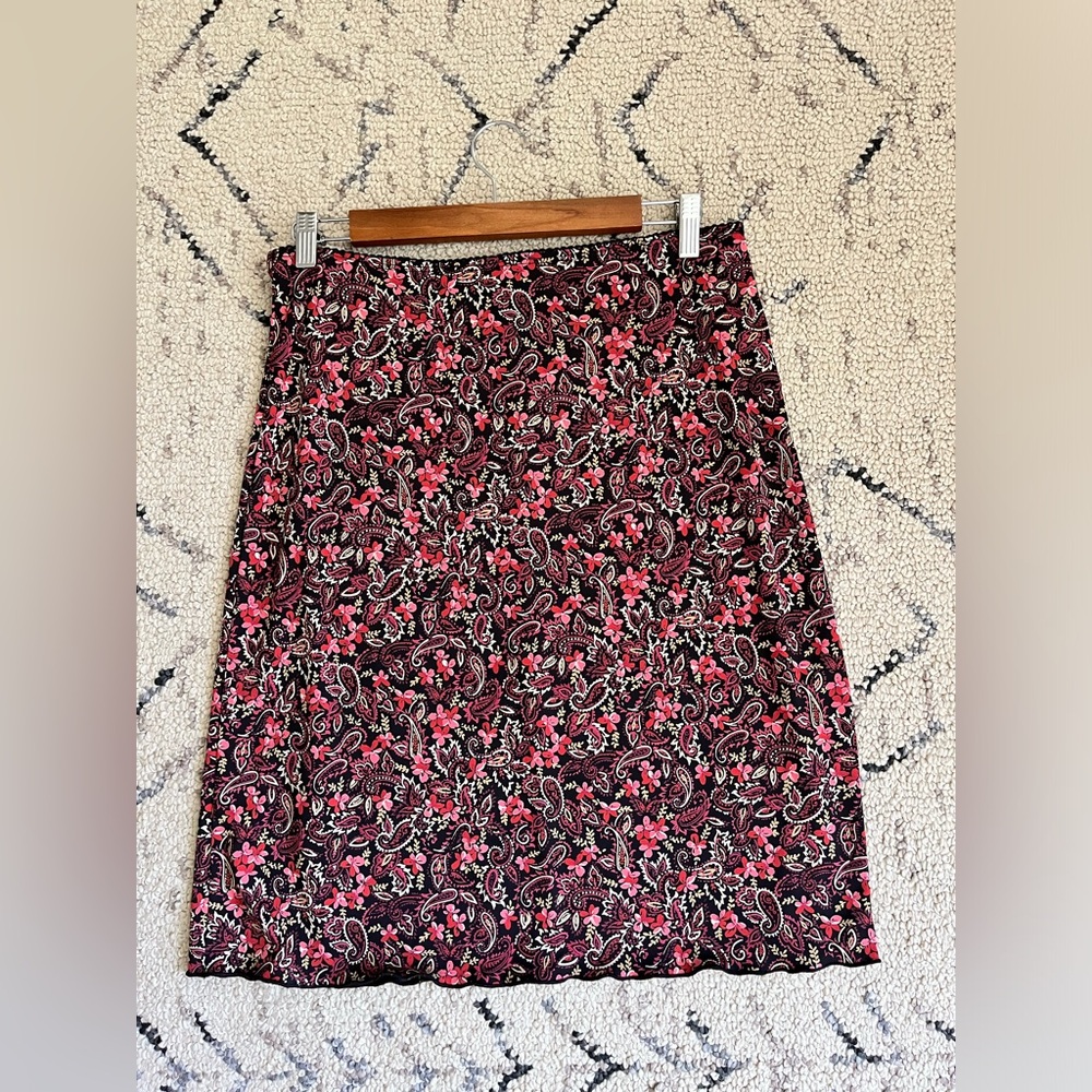 My Michelle Vintage Y2K Style Ditsy Floral Print Pull On Skirt sz L Cottagecore